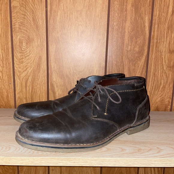 Sonoma Men’s Brown Leather Desert Chukka Boot - Picture 1 of 3